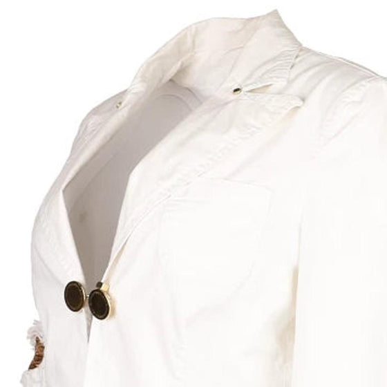 Vintage white Moschino Blazer - womens medium