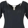 Vintage black Les Copains Top - womens medium