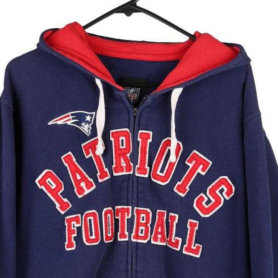 Vintage blue New England Patriots Nfl Hoodie - mens large