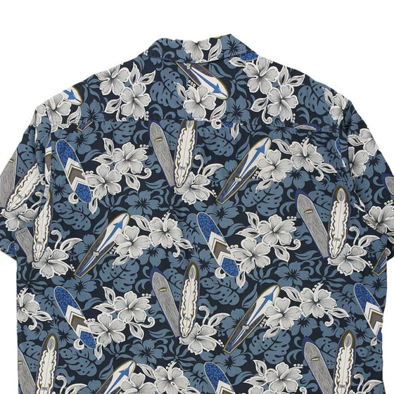 Vintage blue Reebesse Hawaiian Shirt - mens x-large
