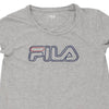 Fila Spellout T-Shirt - Small Grey Cotton - Thrifted.com