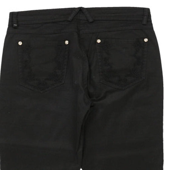 Cavalli Class Jeans - 32W UK 12 Black Cotton