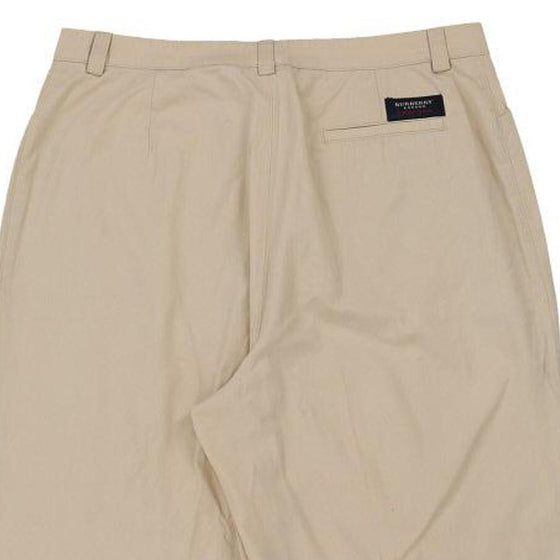 Burberry London Trousers - 30W UK 10 Beige Cotton