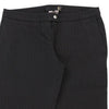 Just Cavalli Trousers - 32W UK 10 Black Cotton