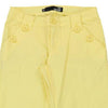 Love Moschino Trousers - 30W UK 8 Yellow Cotton