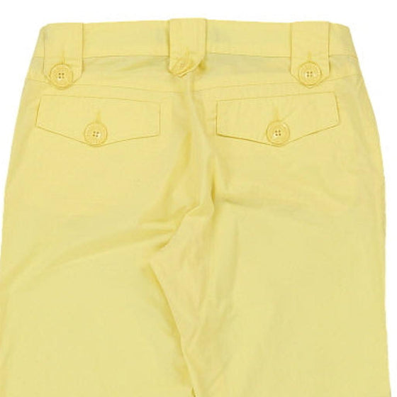 Love Moschino Trousers - 30W UK 8 Yellow Cotton