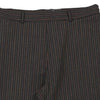 Les Copains Striped Trousers - 32W UK 14 Brown Cotton