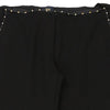 Cavalli Class Cropped Trousers - 40W UK 20 Black Cotton