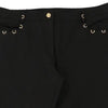 Cavalli Class Cropped Trousers - 42W UK 22 Black Cotton