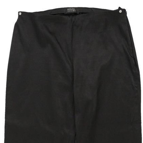 Versace V2 Classic Trousers - 30W UK 10 Black Polyamide