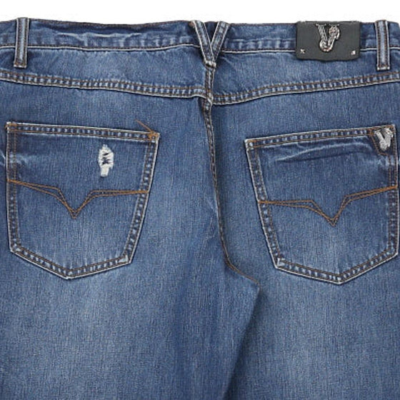 Versace Jeans - 38W UK 18 Blue Cotton