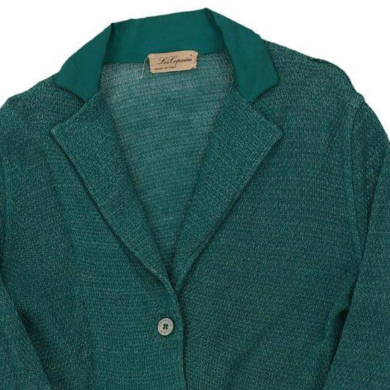 Les Copains Cardigan - XL Green Cotton