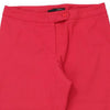 Les Copains Trousers - 32W UK 12 Red Cotton