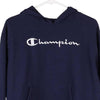 Vintage navy Champion Hoodie - womens medium