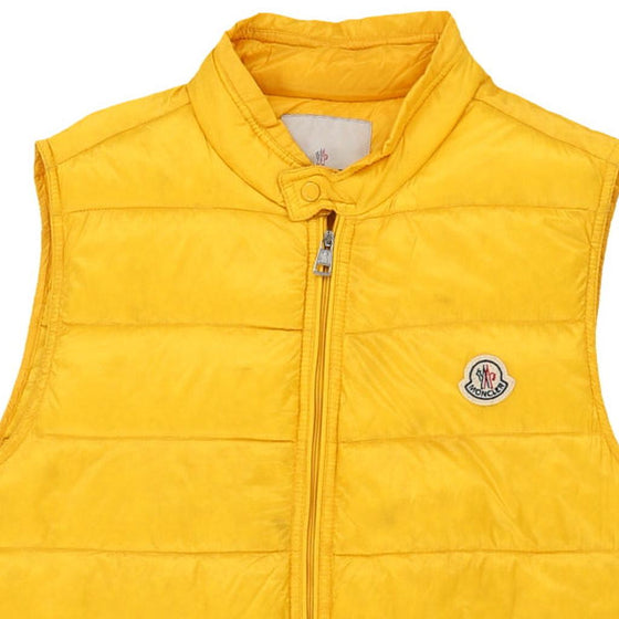 Vintage yellow Moncler Gilet - mens medium