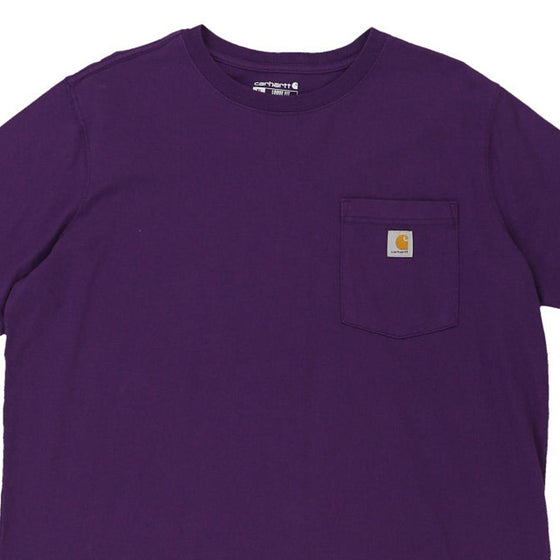 Pre-Loved purple Carhartt T-Shirt - womens x-large