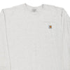 Vintage white Carhartt Long Sleeve T-Shirt - mens large