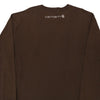 Pre-Loved brown Carhartt Long Sleeve T-Shirt - mens x-large