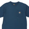 Pre-Loved blue Carhartt T-Shirt - mens medium