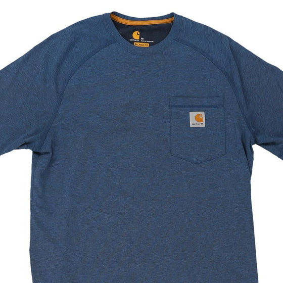 Pre-Loved blue Carhartt T-Shirt - mens medium