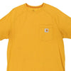 Pre-Loved yellow Carhartt T-Shirt - mens medium