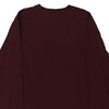 Pre-Loved burgundy Carhartt Long Sleeve T-Shirt - mens large