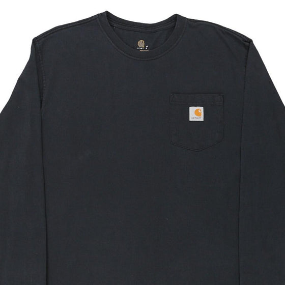 Pre-Loved black Carhartt Long Sleeve T-Shirt - mens x-large