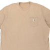 Pre-Loved beige Carhartt T-Shirt - mens xxx-large