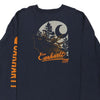 Pre-Loved navy Carhartt Long Sleeve T-Shirt - mens x-large