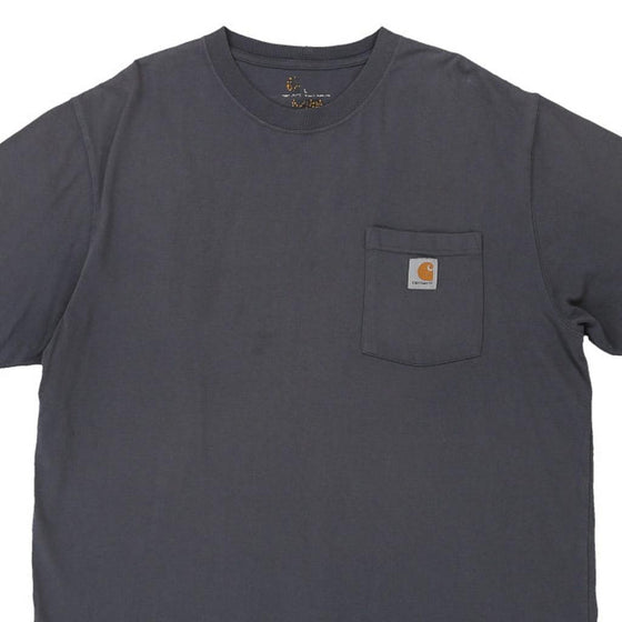 Pre-Loved grey Carhartt T-Shirt - mens large