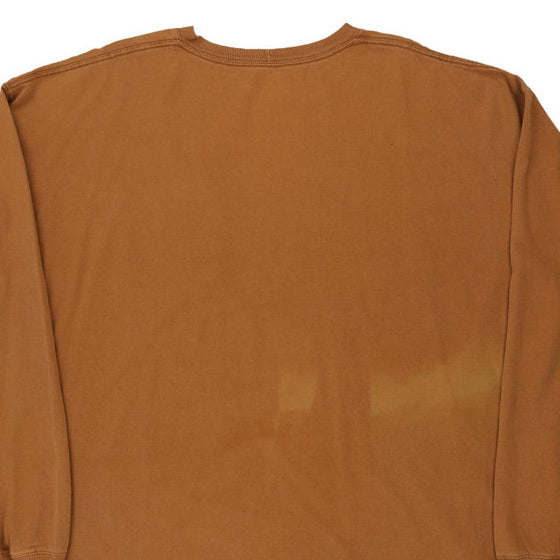 Pre-Loved brown Carhartt Long Sleeve T-Shirt - mens xx-large