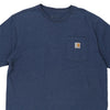 Pre-Loved blue Carhartt T-Shirt - mens large