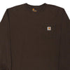 Pre-Loved brown Carhartt Long Sleeve T-Shirt - mens x-large