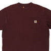 Pre-Loved burgundy Carhartt T-Shirt - mens large