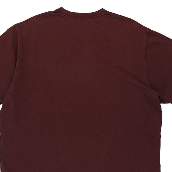 Pre-Loved burgundy Carhartt T-Shirt - mens large