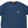 Pre-Loved blue Carhartt T-Shirt - mens xx-large