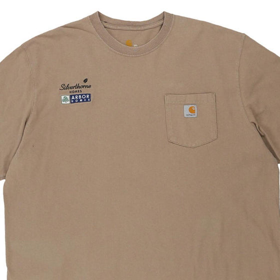 Pre-Loved beige Silverthorne Home Carhartt T-Shirt - mens xx-large