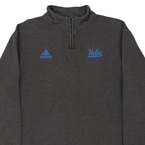 Vintage grey UCLA Adidas 1/4 Zip - mens small