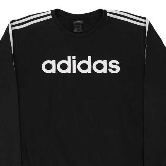 Vintage black Adidas Sweatshirt - mens xx-large