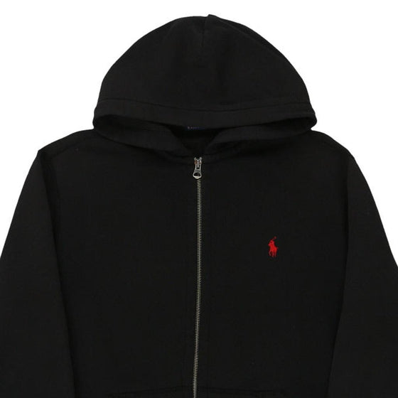 Vintage black Ralph Lauren Hoodie - mens medium