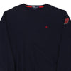 Vintage navy Ralph Lauren Sweatshirt - mens x-large