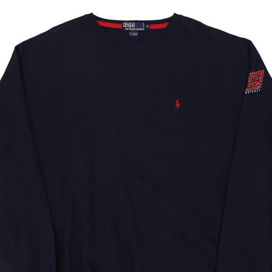 Vintage navy Ralph Lauren Sweatshirt - mens x-large