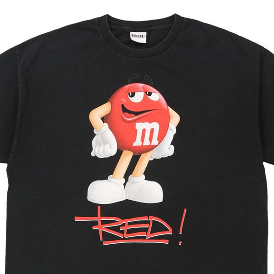 Vintage black Red M&Ms T-Shirt - mens xx-large