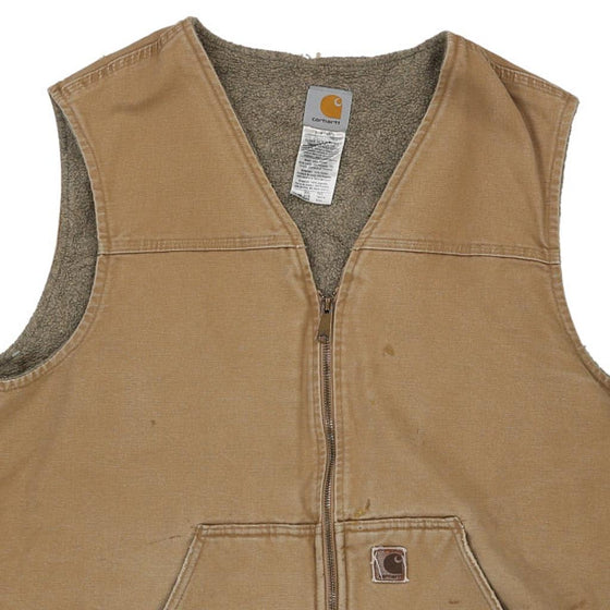 Vintage beige Lightly Worn Carhartt Gilet - mens xx-large