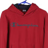 Vintage red Age 13-14 Champion Hoodie - boys x-large