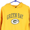 Vintage yellow Green Bay Packers, Age 14 Reebok Hoodie - boys x-large