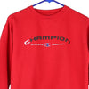 Vintage red Age 14-16 Champion Sweatshirt - boys large