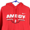 Vintage red Amboy Basketball Nike Hoodie - mens medium