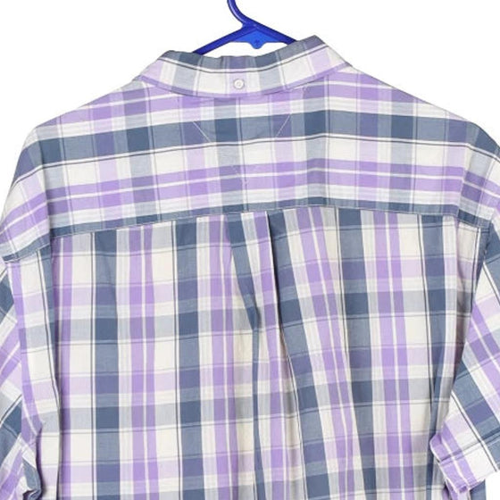 Vintage purple Tommy Hilfiger Short Sleeve Shirt - mens x-large