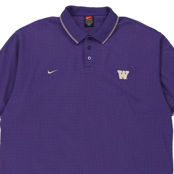 Vintage purple Washington  Nike Polo Shirt - mens x-large